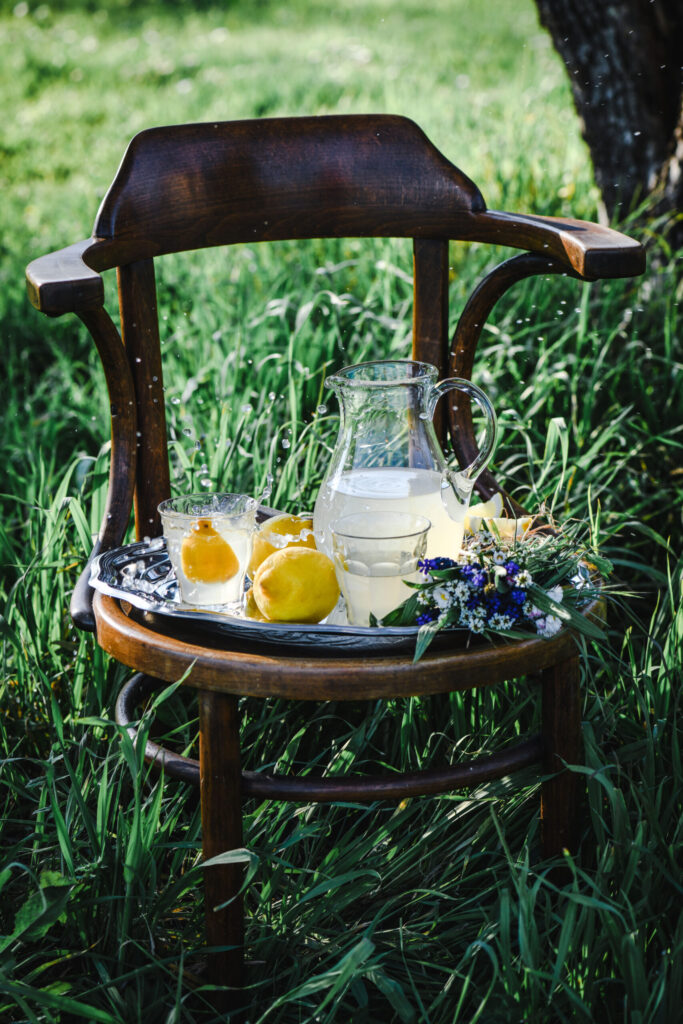 Limonata in giardino